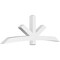 Ekena Millwork Alberta Architectural Grade PVC Gable Bracket, 108"W x 36"H x 6"D x 6"F, 8/12 Pitch GBP108X36X0606ALB00 - alternate 1